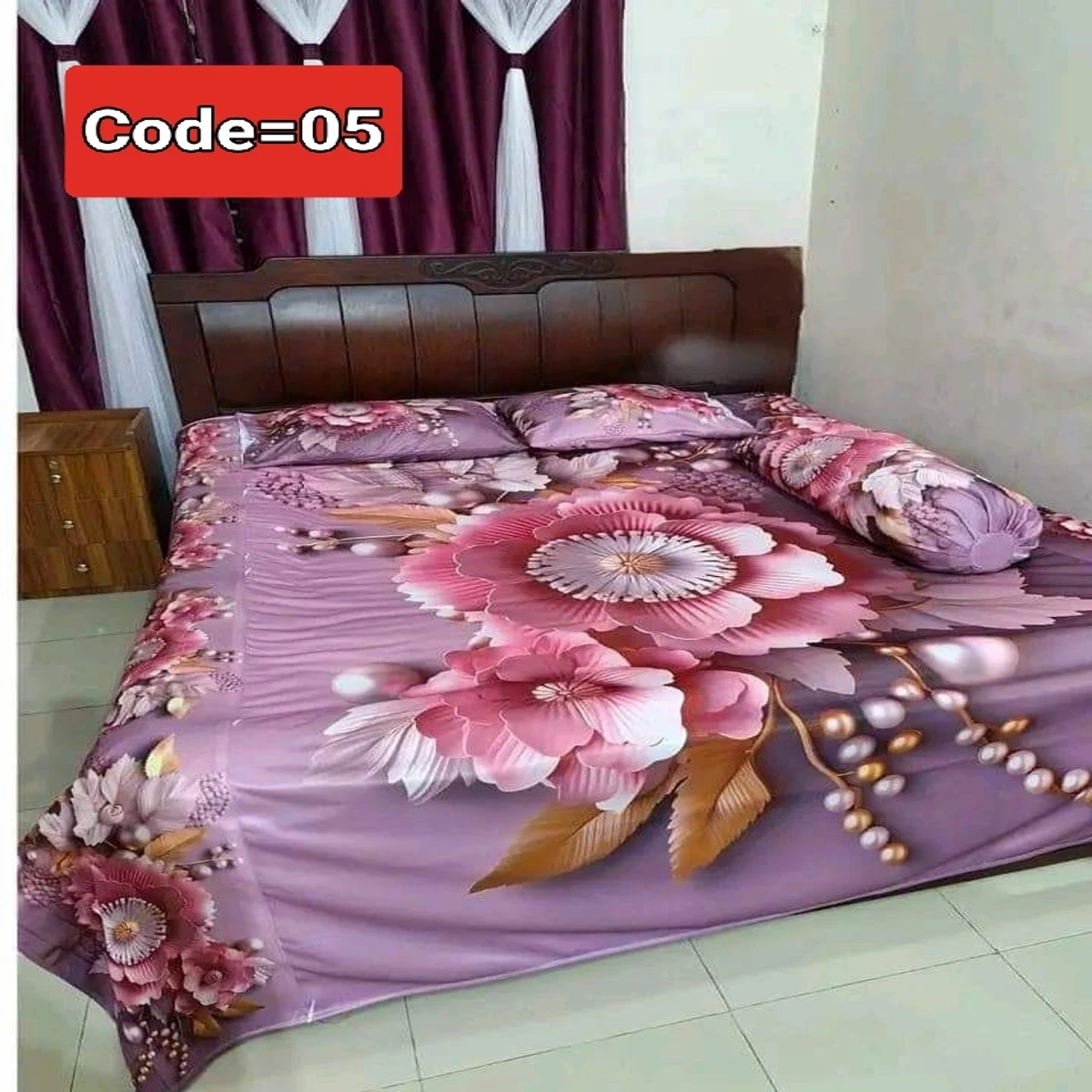 3D Pint Bed Sheet .Coller Code= 05