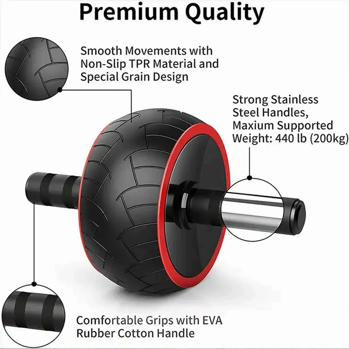 Ab Exercise Wheel Power Roller