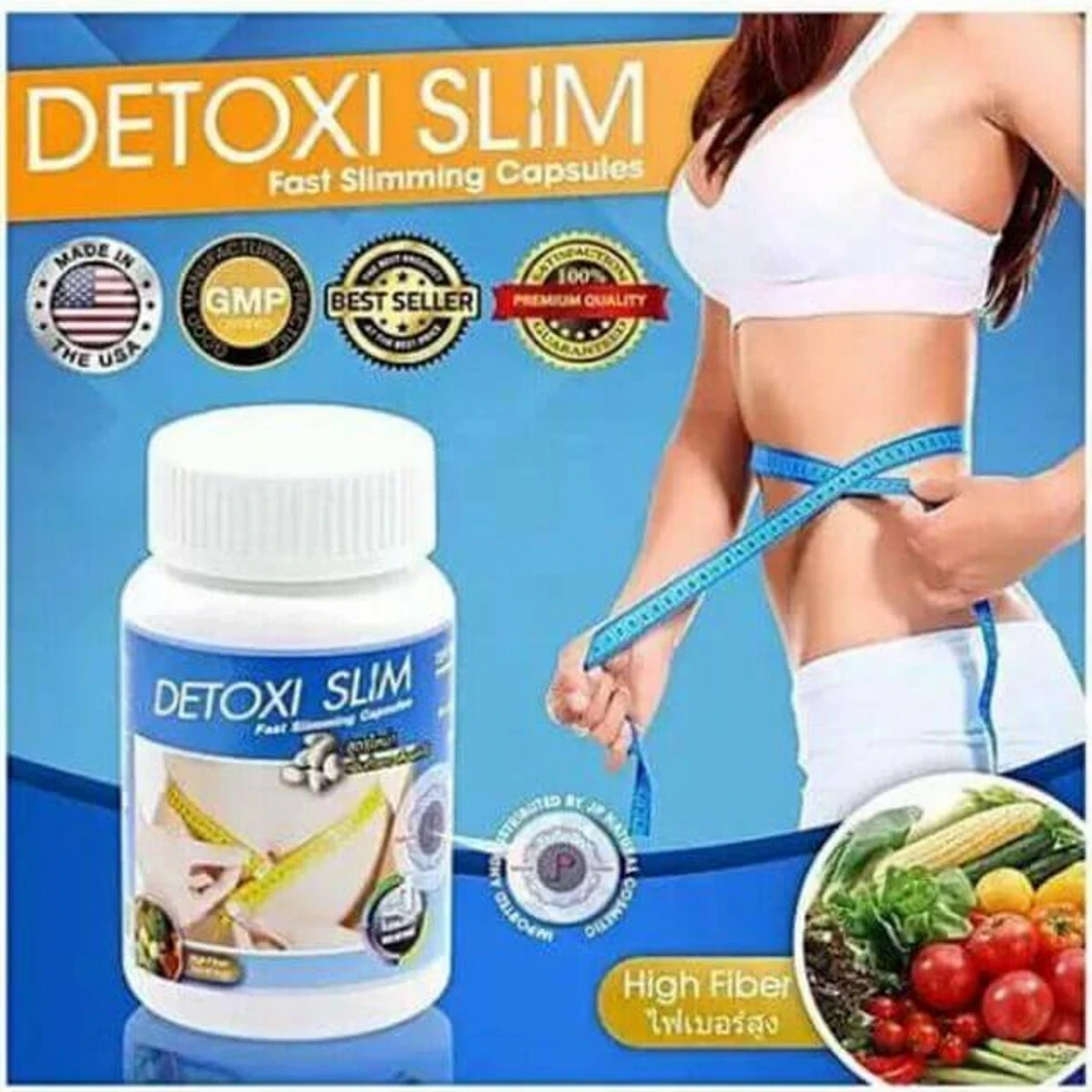 100% ORIGINAL DETOXI SLIM 2 pis