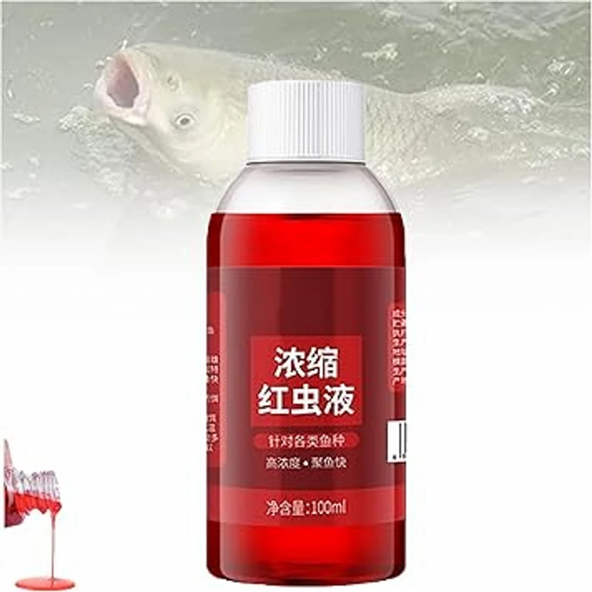 Red Worm Liquid HighFish Bait Additive (100ml (Orginal) – 3 PCS