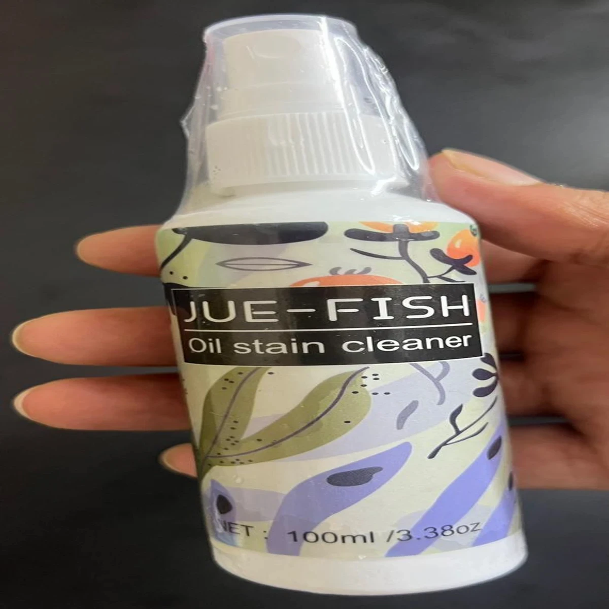 Jue-fish Oil stain cleaner for clothing clothes cleaning decontamination yellowing detergent(2 pcs)