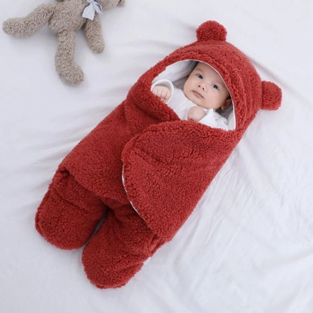 Cute Baby Blanket Red ( Made In China )