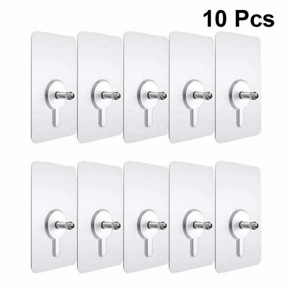 20 Pcs Punch-Free Wall Hook Non-Marking Screw Stickers